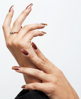 Hands with manicure