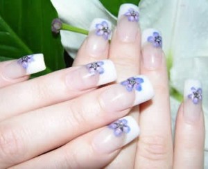 Nail Art Design with French Color