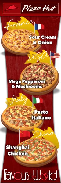 Pizza Hut Flavors of the world
