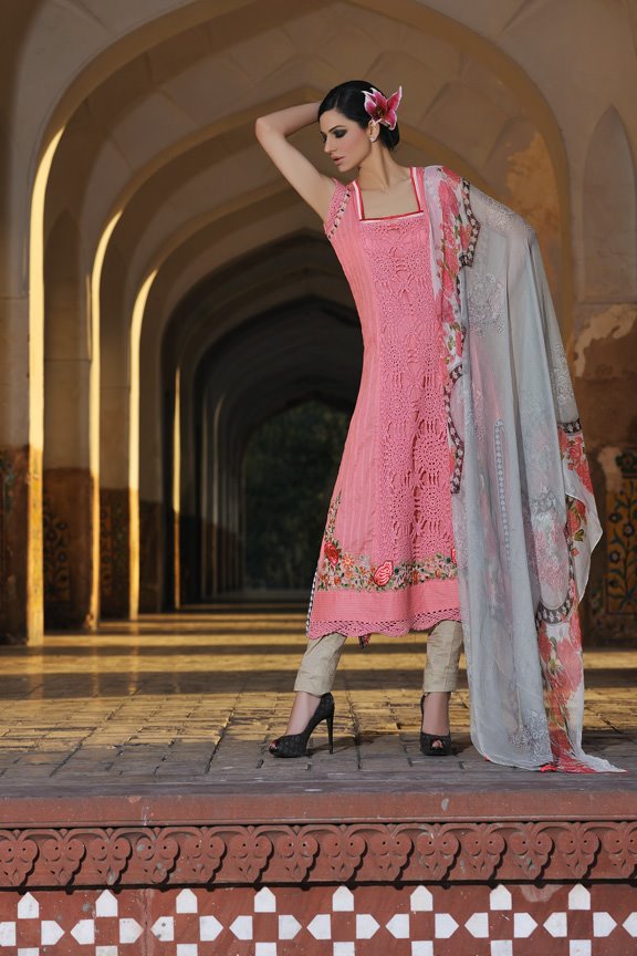 Sobia Nazir Lawn Collection 2012 Prints and Prices pink