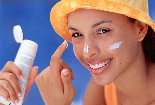 Sunscreen summer skin care