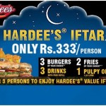 Hardees iftar Deal 2012