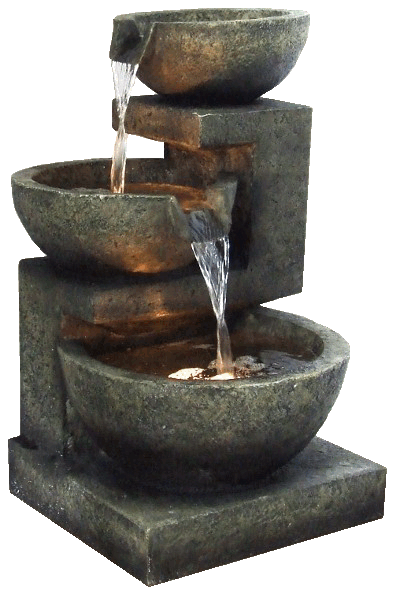 Indoor water fountain as air purifier