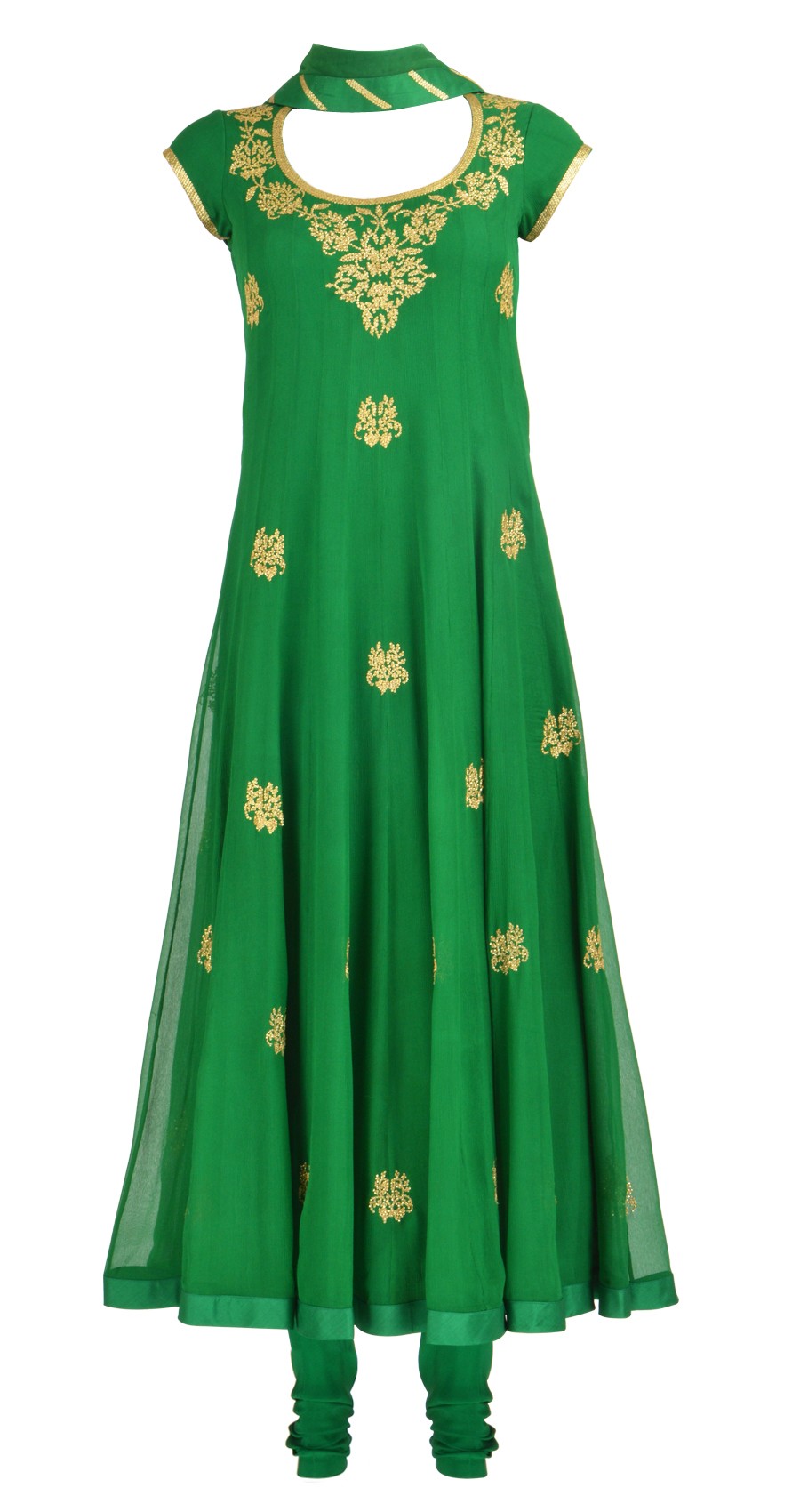 Emerald Green color fashion dress 2013