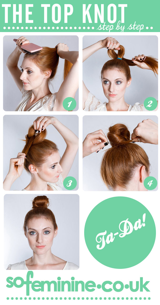 Top knot step by step guide