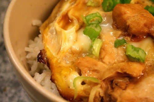 Oyako donburi- Japanese Chicken and Egg Rice Bowl