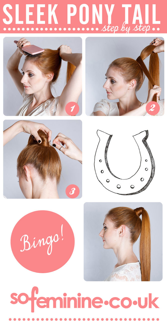 Step by Step guide to make Sleek Ponytail