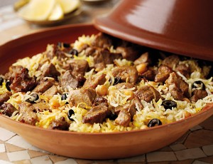 Moroccan Baked Lamb With Saffron Rice